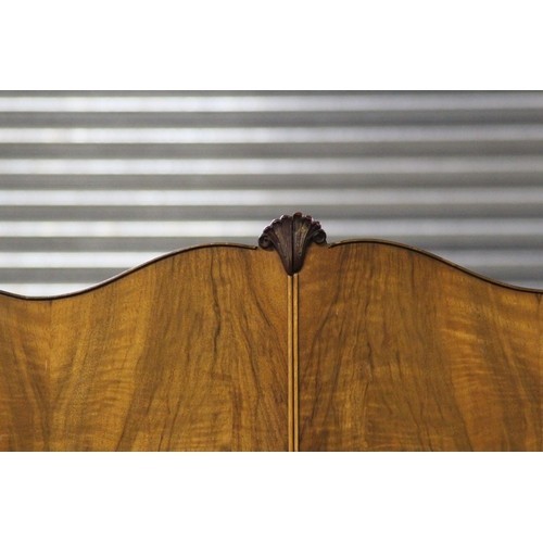 34 - GENTLEMANS  WALNUT WARDROBE 
90 X 55 X 190CM