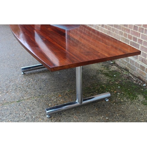 14 - RETRO MID CENTURY PIEFF DINING TABLE 
202 X 101 X 74CM