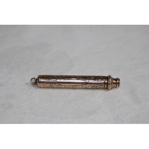 987 - 9CT GOLD PENCIL, 11.86 GRAMS