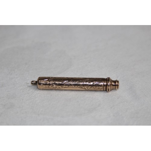 987 - 9CT GOLD PENCIL, 11.86 GRAMS