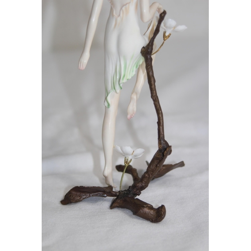 707 - VINTAGE ALBANY WORCESTER FAIRY FIGURE 20CM