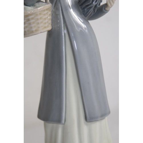 712 - NAO FIGURINE OF WOMEN WITH FLOWERS AND UMBRELLA 
37CM