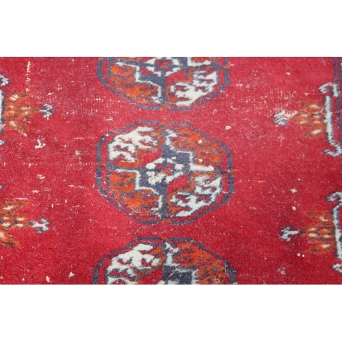 155 - THREE EASTERN RUGS 
125 X 79CM