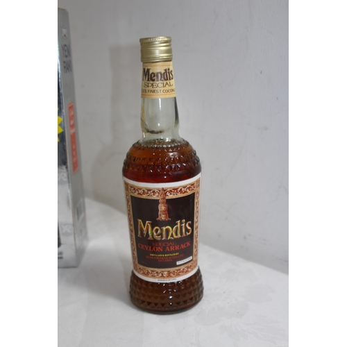 495 - BOXED BOTTLES OF MENDIS AND YENI RAKI