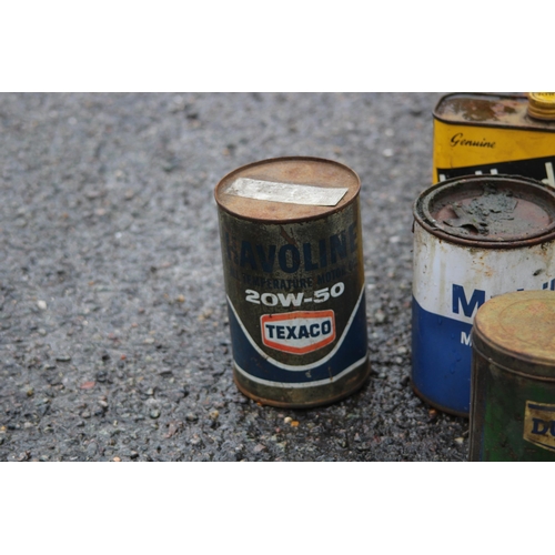 790 - QUANTITY OF VINTAGE GREASE CANS ETC