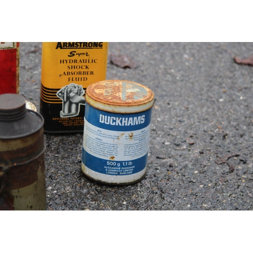 790 - QUANTITY OF VINTAGE GREASE CANS ETC
