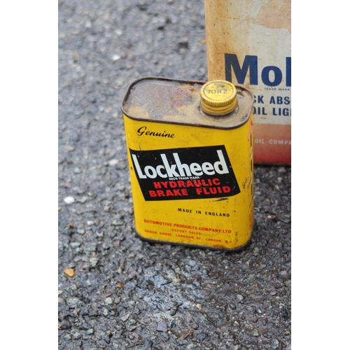 790 - QUANTITY OF VINTAGE GREASE CANS ETC