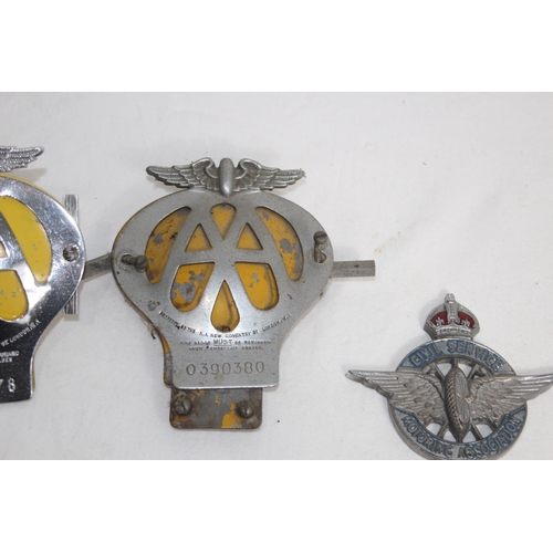 791 - QUANTITY OF VINTAGE AUTOMOBILE BADGES x6