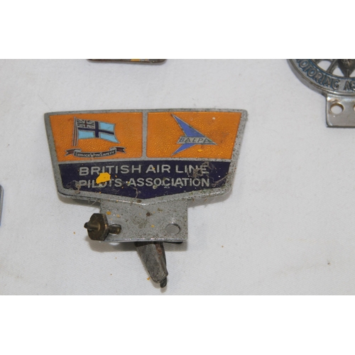 791 - QUANTITY OF VINTAGE AUTOMOBILE BADGES x6