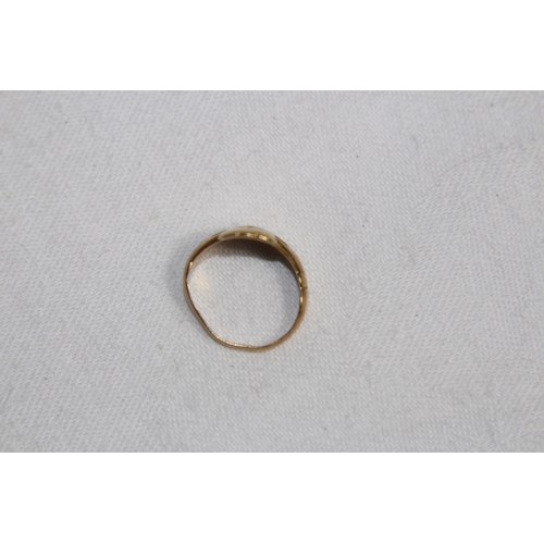 997 - 9CT GOLD CLADDAGH RING - 4.21 - SIZE G