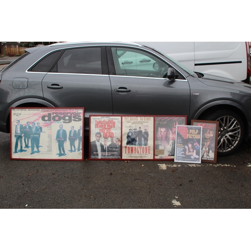 136 - QUANTITY OF CLASSIC CULT MOVIE POSTERS 
130 X 60CM
