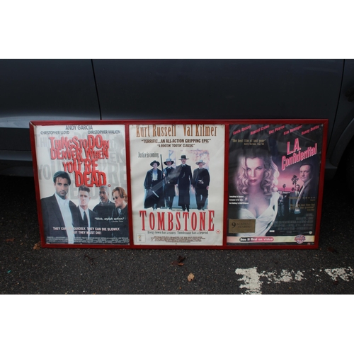 136 - QUANTITY OF CLASSIC CULT MOVIE POSTERS 
130 X 60CM