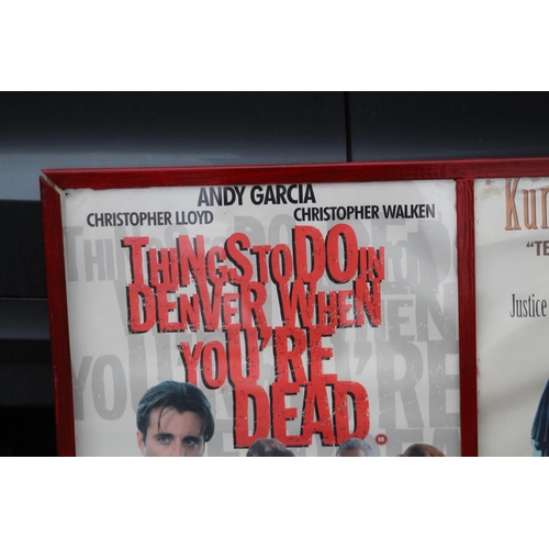 136 - QUANTITY OF CLASSIC CULT MOVIE POSTERS 
130 X 60CM