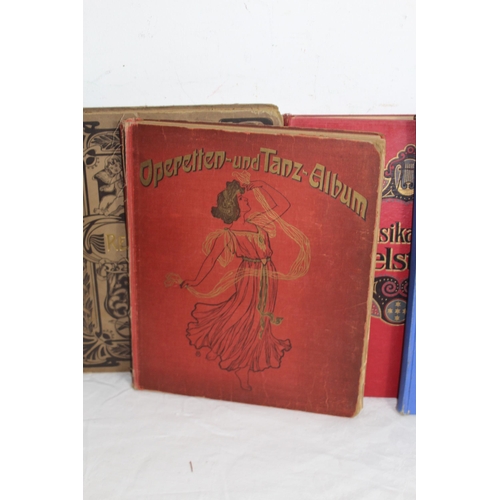 466 - QUANTITY OF MUSIC EPHEMERA INCLUDING BONGOS