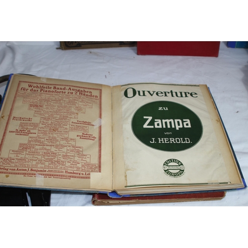 466 - QUANTITY OF MUSIC EPHEMERA INCLUDING BONGOS