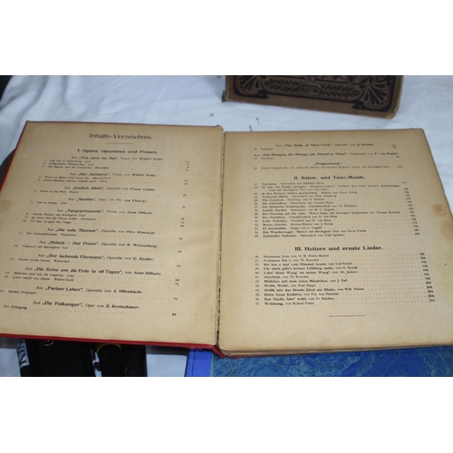 466 - QUANTITY OF MUSIC EPHEMERA INCLUDING BONGOS