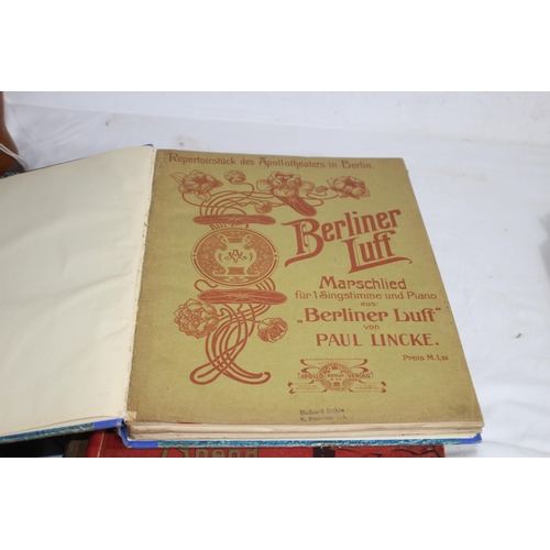 466 - QUANTITY OF MUSIC EPHEMERA INCLUDING BONGOS