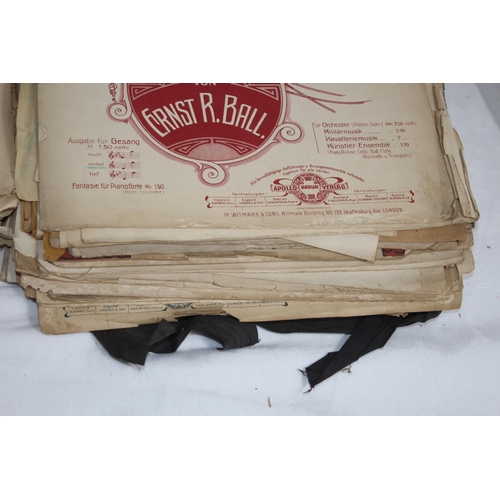 466 - QUANTITY OF MUSIC EPHEMERA INCLUDING BONGOS