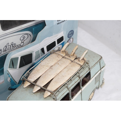 541 - RADIO CONTROL VW CAMPER IN BOX AND TWO OTHERS 
45 X 20CM