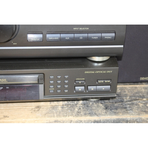 556 - TWO TECHNIC SEPARATES AND WHARFDALE AND DENON SPEAKERS