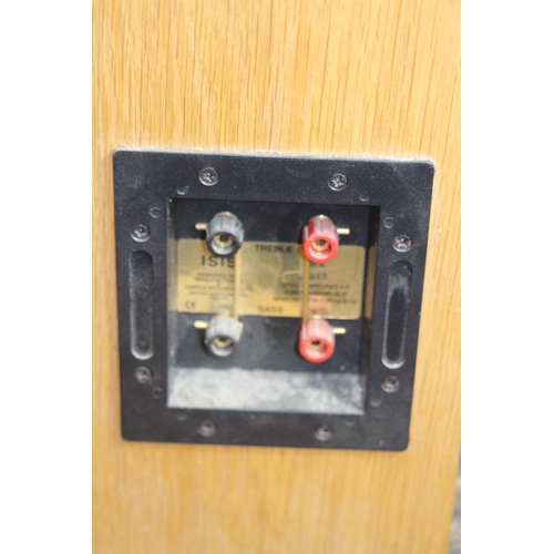 557 - PAIR OF BOXED CASTLES SPEAKERS