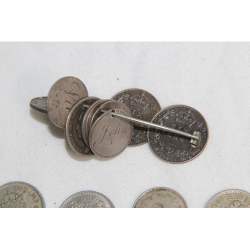 815 - SMALL QUANTITY OF SILVER COINS