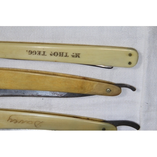 722 - QUANTITY OF VINTAGE CUT THROAT RAZORS