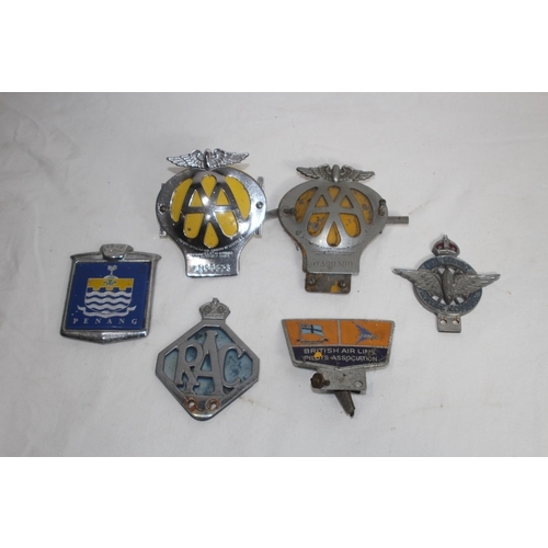 791 - QUANTITY OF VINTAGE AUTOMOBILE BADGES x6