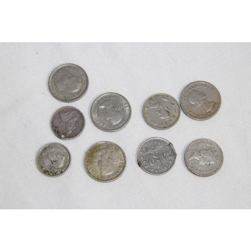 815 - SMALL QUANTITY OF SILVER COINS