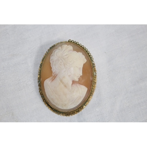 853 - QUANTITY OF VINTAGE AND ANTIQUE CAMEO BROOCHES