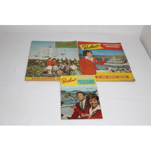 QUANTITY OF 1960'S BUTLINS PROGRAMS
