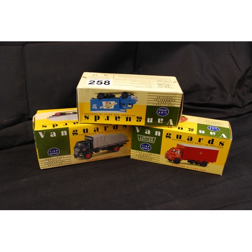 258 - Three Vanguard Commercial Vehicles Diecast