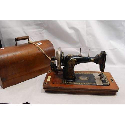 8 - Dome Cased Vintage Sewing Machine