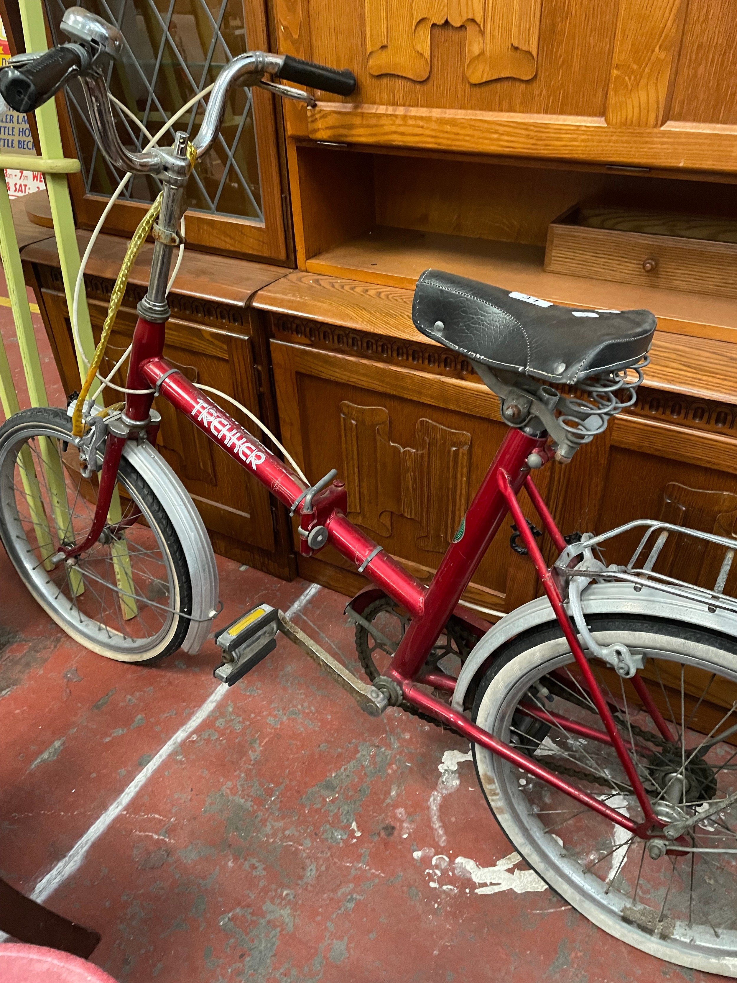 Vintage folding best sale bicycle