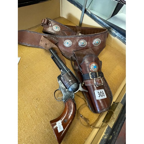 Left Hand Of The Devil Shane Replica Pistol And Well Made Holster ...