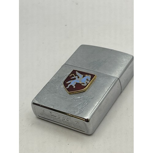 83 - Zippo Lighter With Badge To Front .