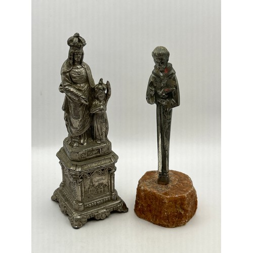 92 - Pair Of French Religious Figures Tallest Standing Just Over 4