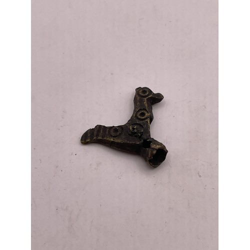 102 - Ancient Roman Bronze Bird Pendant 100-300AD.