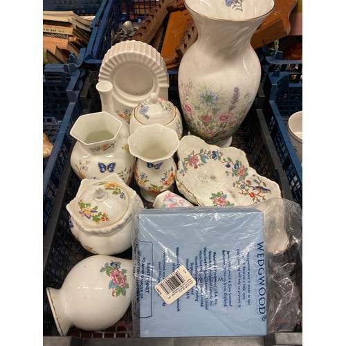 152 - Tray To Include Various Ceramics To Include Wedgewood And Aynsley.