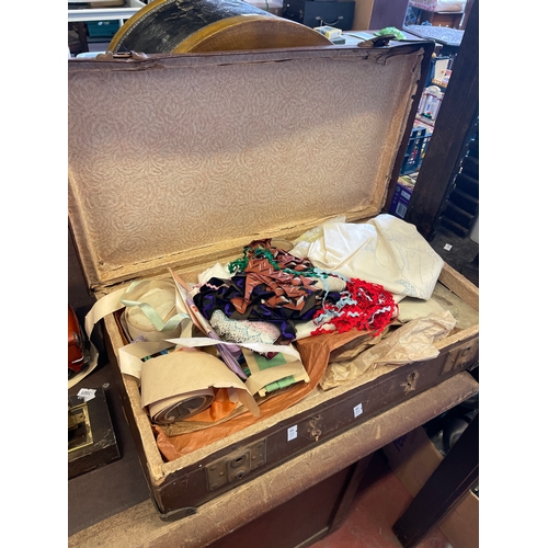 208 - Case Of Vintage Embroidery.