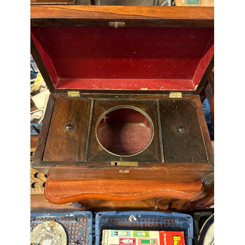 239 - Antique Tea Caddy With Key