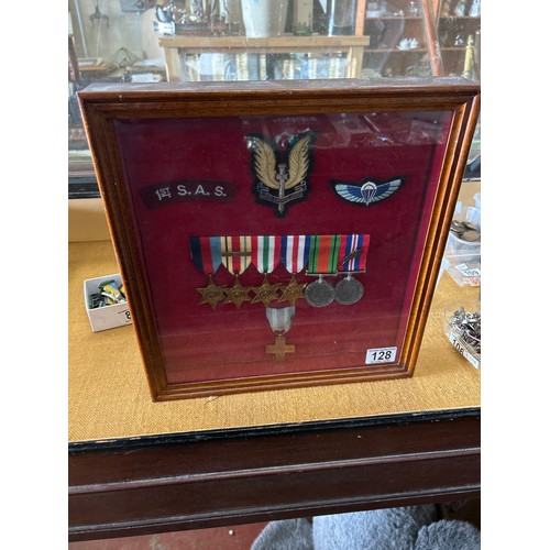 128 - Framed Collections Of Second World War Medals Relating To J.(Jock) Bucannon.