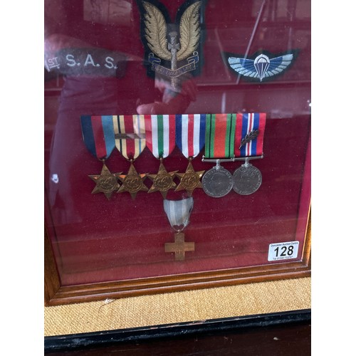 128 - Framed Collections Of Second World War Medals Relating To J.(Jock) Bucannon.