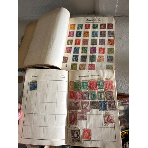 132 - Two Vintage Stamp Albums One Almost Full