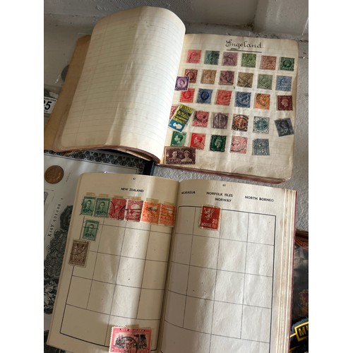 132 - Two Vintage Stamp Albums One Almost Full