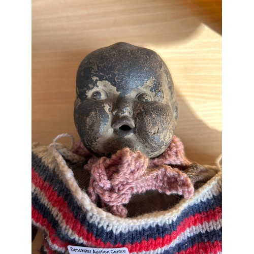 483 - Antique Doll With Ceramic Head,Approx 15