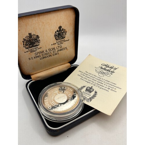 Spink And Son Silver Proof Coin, Box And Papers. Commemorating