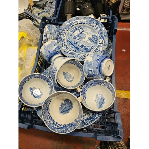 56 - Two Trays To Include Blue And White Spode.