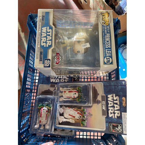 94 - Two Star Wars R2-S4M And One Pop Princess Leia.