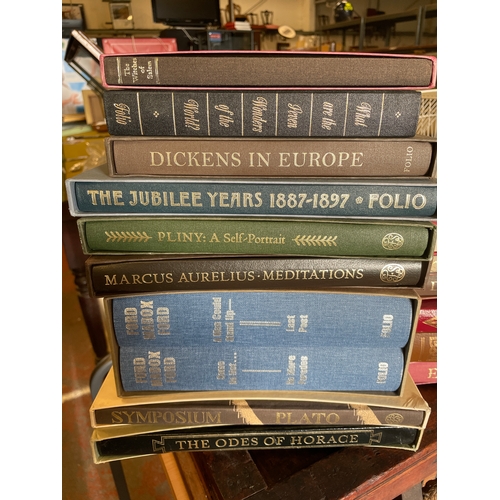 98 - Sixteen Folio Society Books.